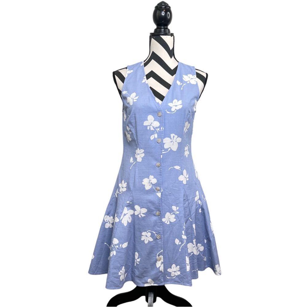 NWT Universal Thread 90's Sleeveless Floral Button Front Summer Dress Sz S